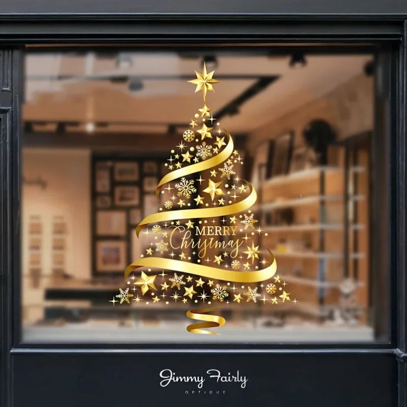 Samolepka na okno – Vianočný stromček