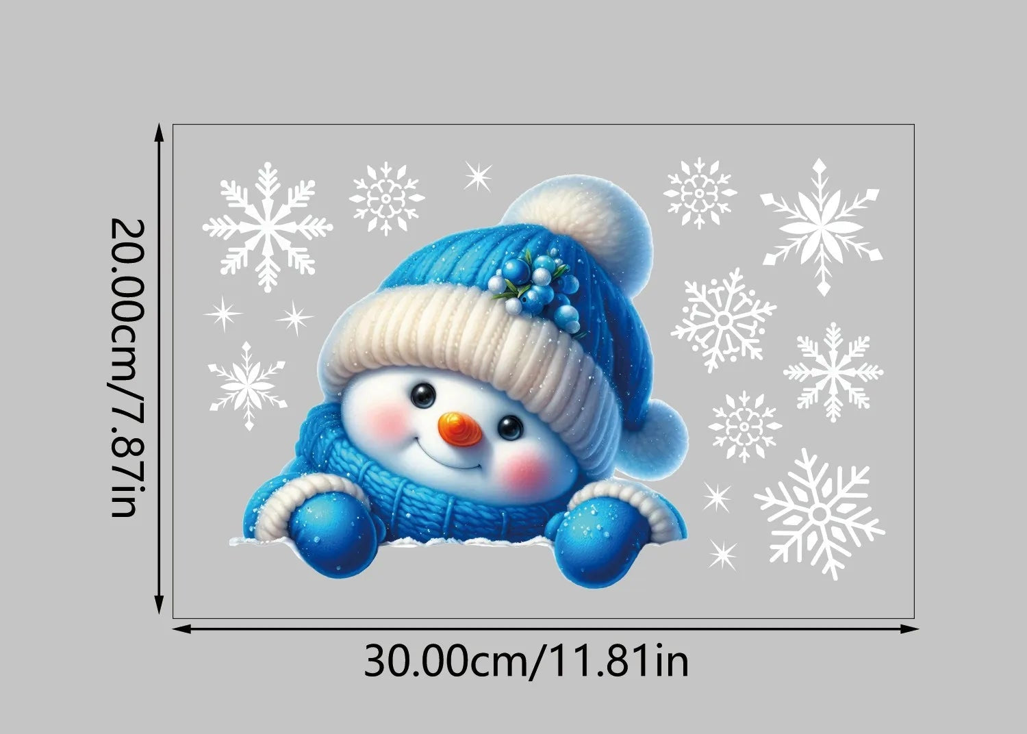 Vianočné nálepky na okno – elf a Santa Claus