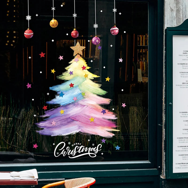 Vianočné nálepky na okno – Santa Claus