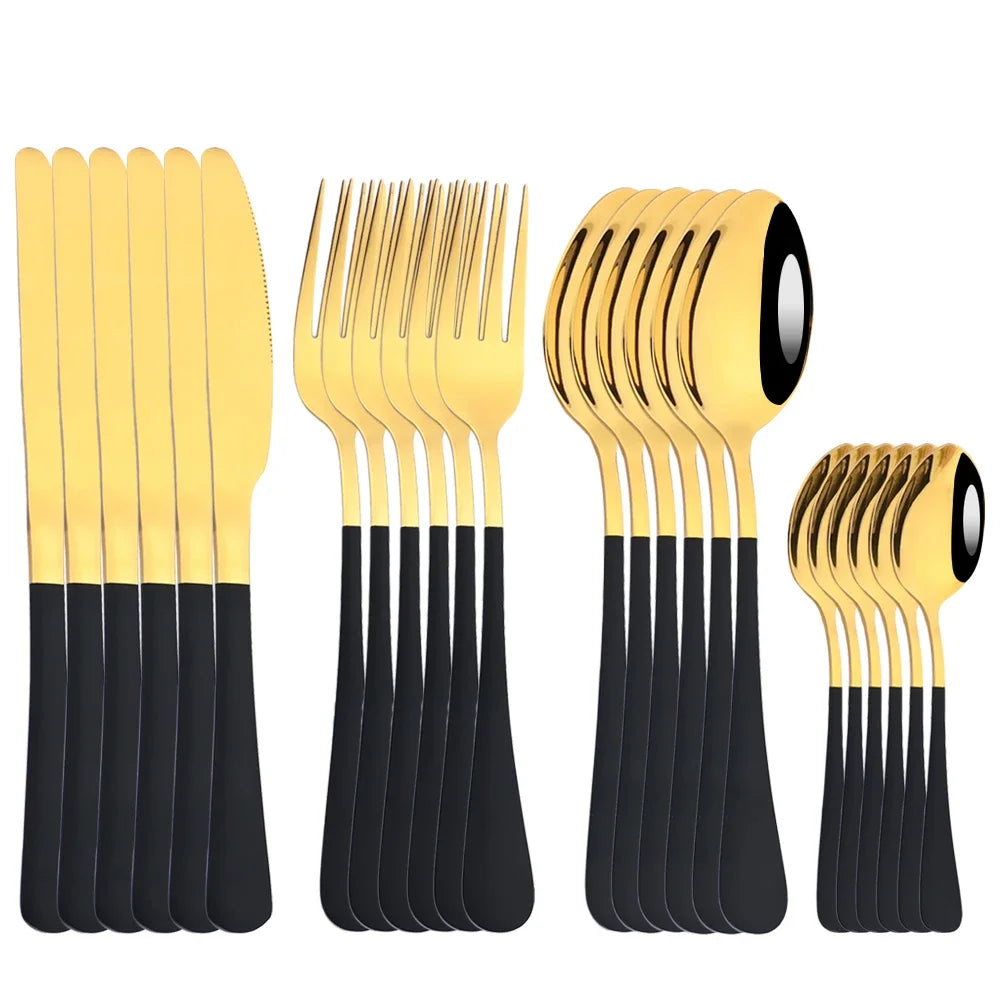 Súprava príbora – zlatá