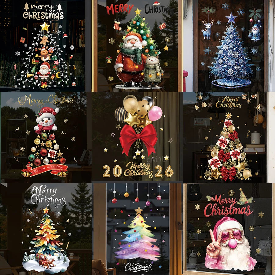 Vianočné nálepky na okno – Santa Claus