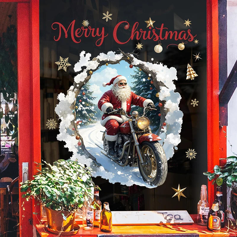 Vianočné nálepky na okno – Santa Claus