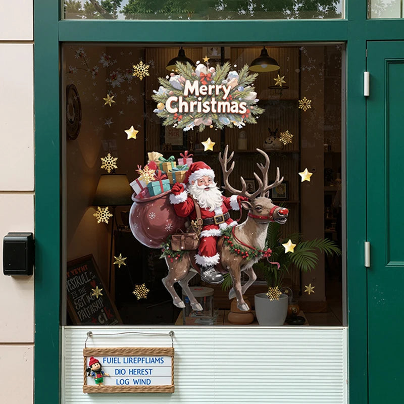 Vianočné nálepky na okno – Santa Claus