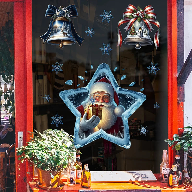 Vianočné nálepky na okno – Santa Claus