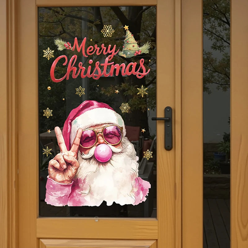 Vianočné nálepky na okno – Santa Claus