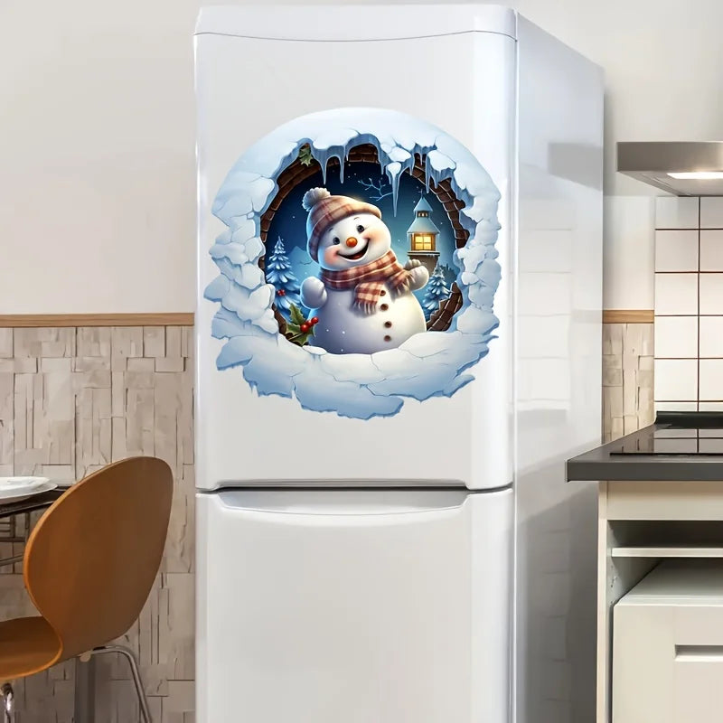 Samolepka snehuliaka – Vianočná