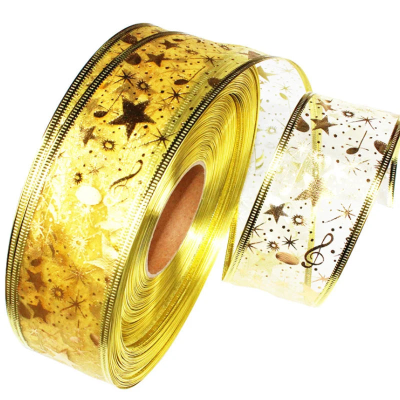 Organza stužka – zlatá