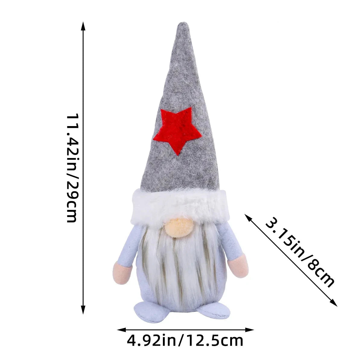 Vianočný trpaslík – plyšová bábika