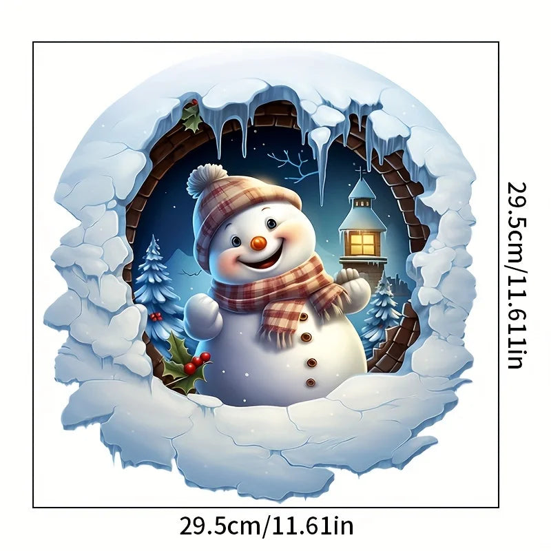 Samolepka snehuliaka – Vianočná