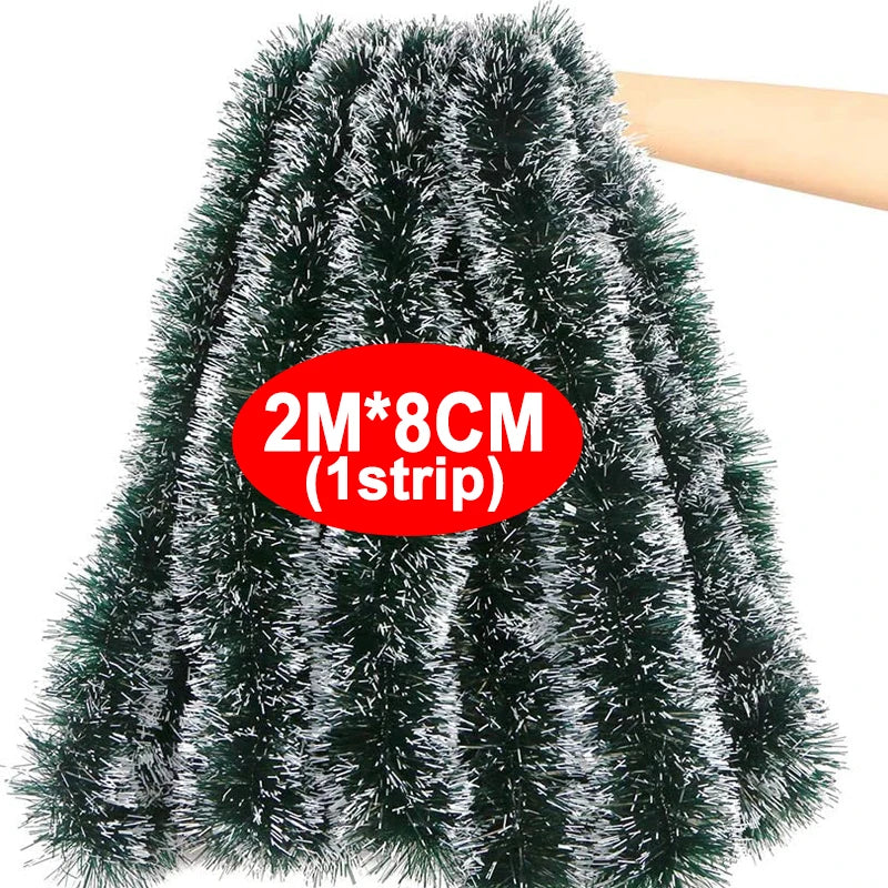 Vianočná girlanda – zeleno-biela