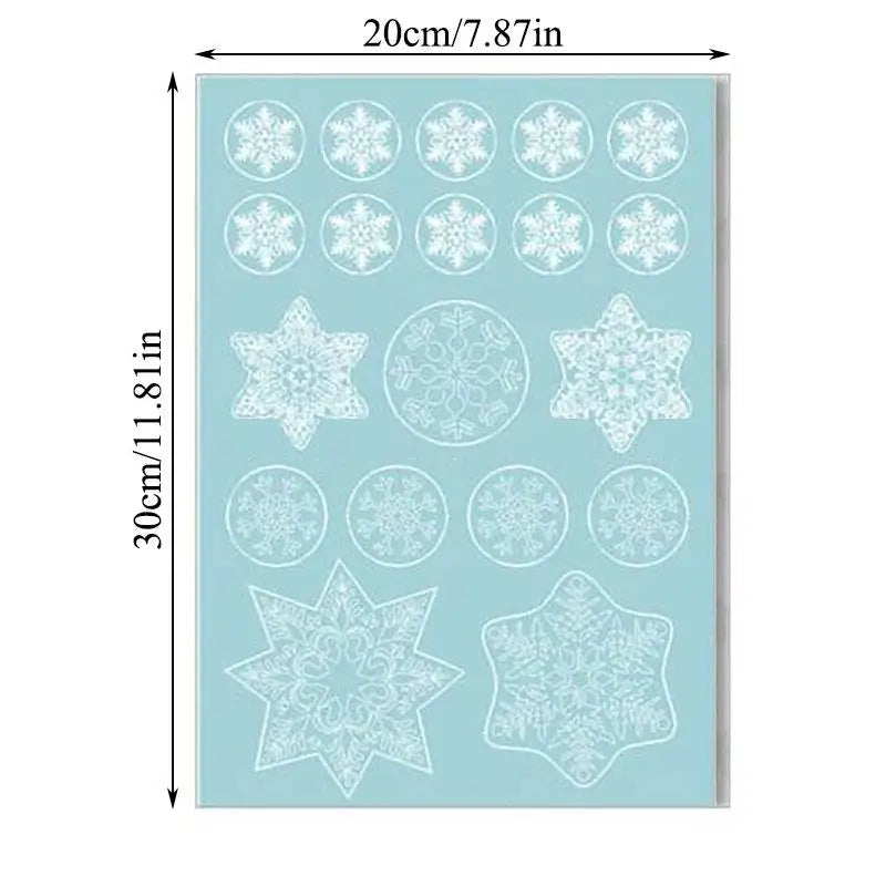 Vianočné PVC statické nálepky – Santa a sob