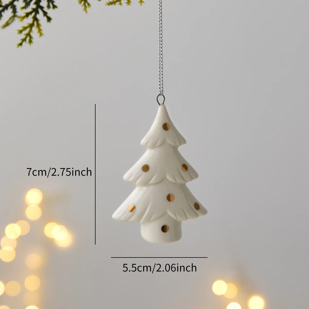 Vianočné dekorácie – keramické stromčeky