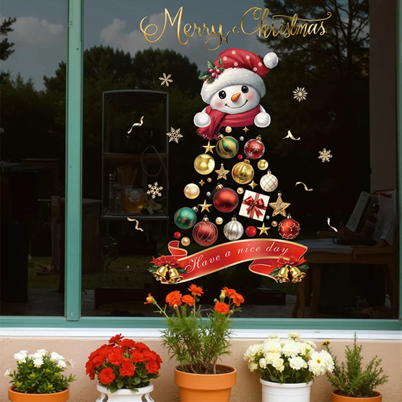 Vianočné nálepky na okno – Santa Claus