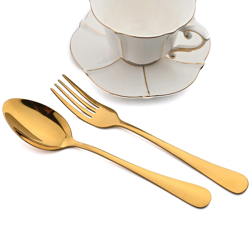 Súprava príbora – zlatá