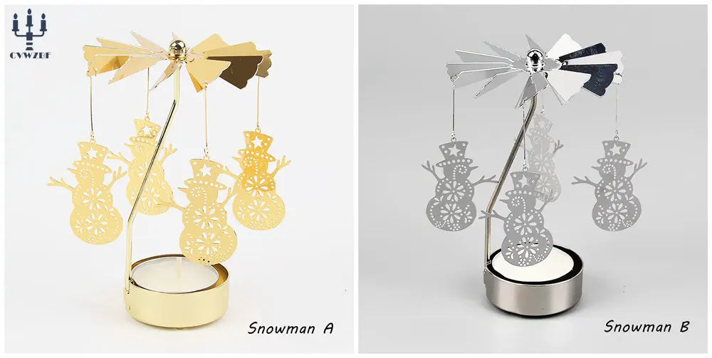 Rotujúci svietnik – zlatý