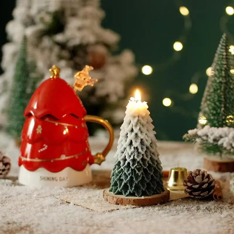 Vianočná sviečka – zelená a červená