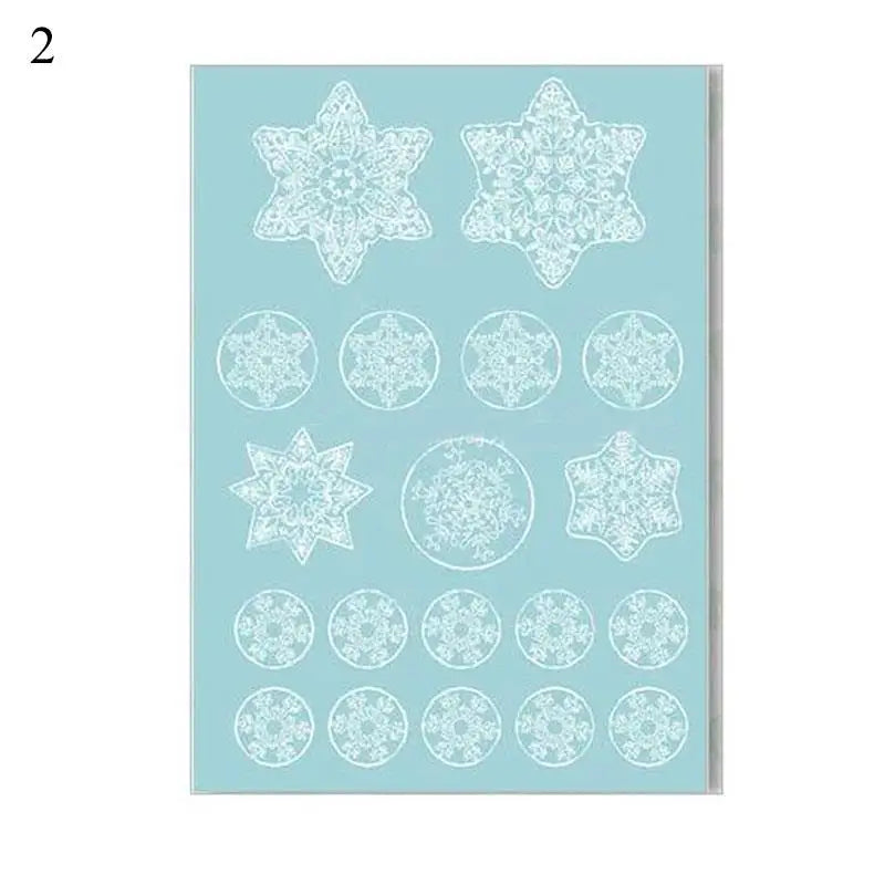 Vianočné PVC statické nálepky – Santa a sob