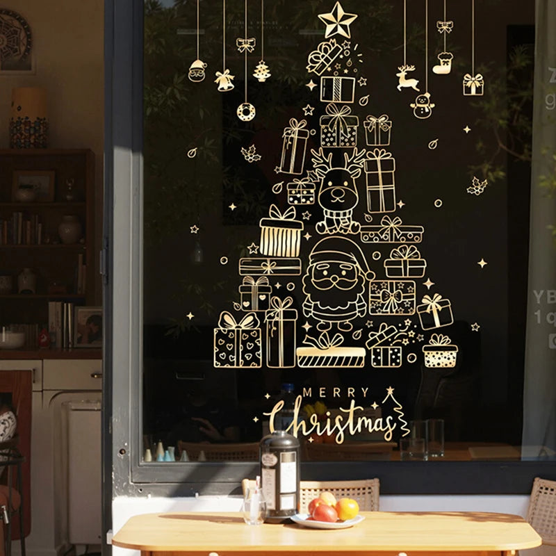 Vianočné nálepky na okno – Santa Claus