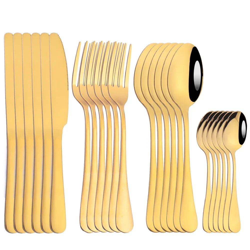 Súprava príbora – zlatá