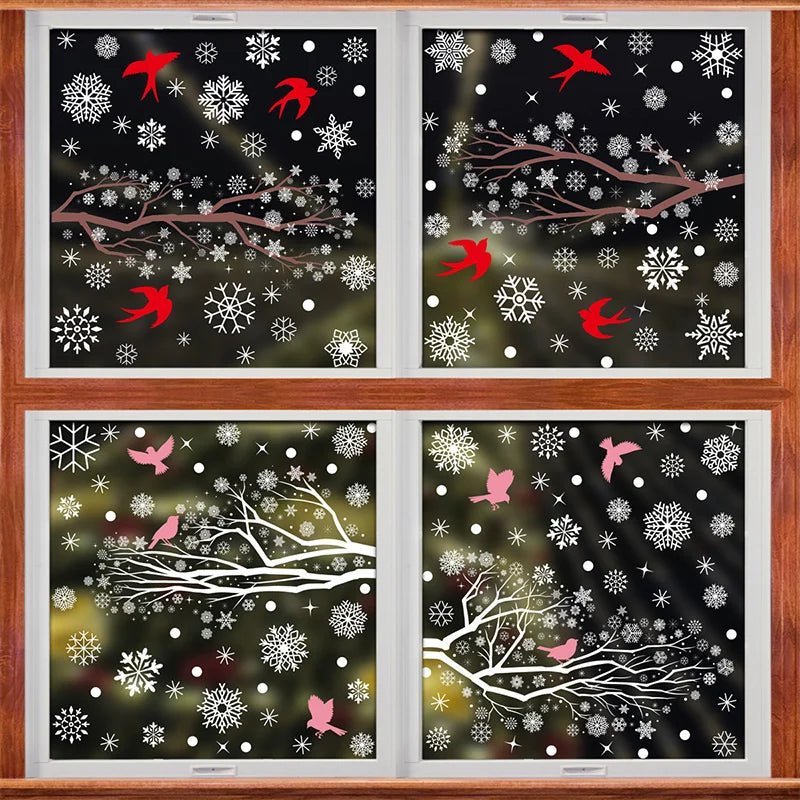 Vianočné nálepky – snehové vločky