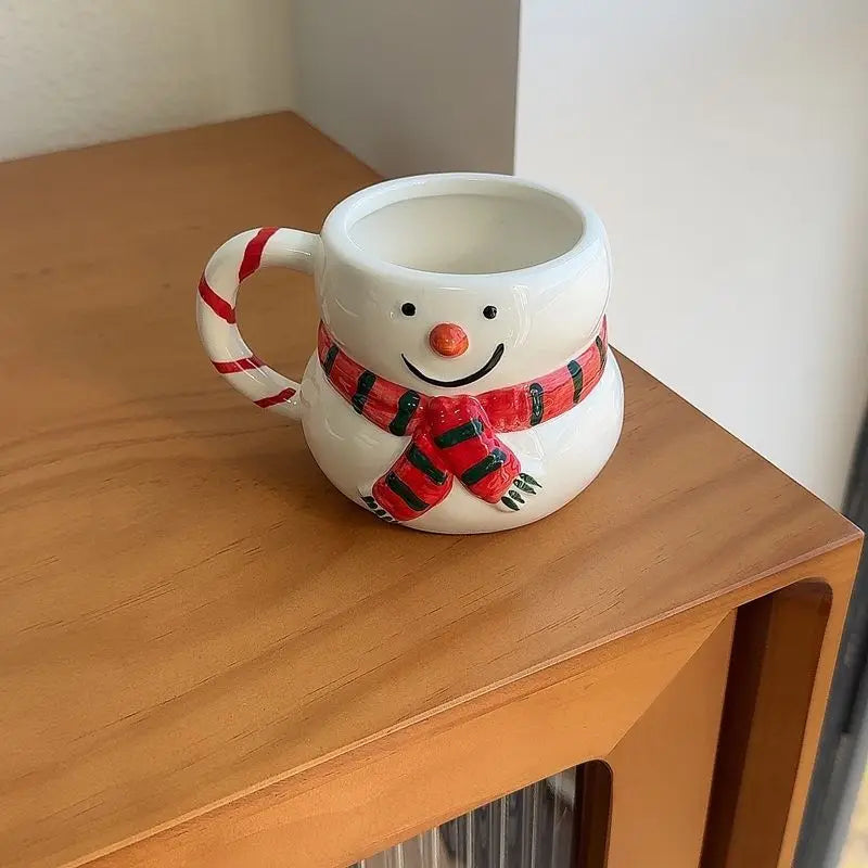Hrnček snehuliak – keramický