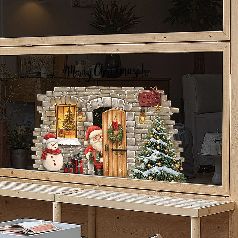 Vianočné nálepky na okno – Santa Claus