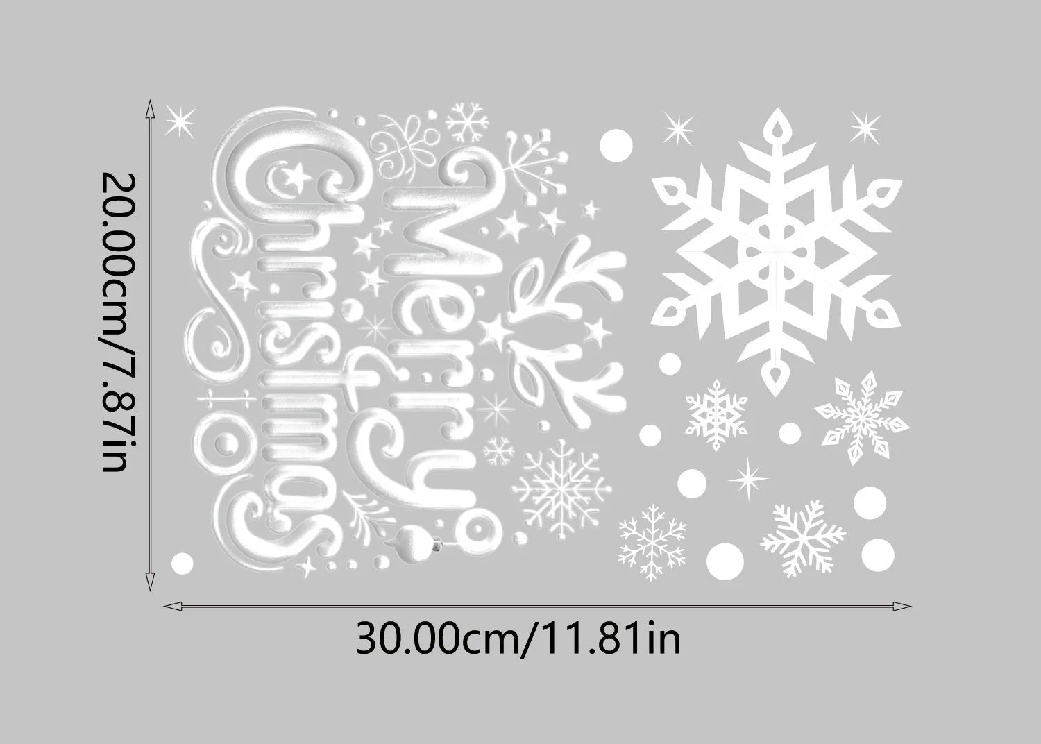 Vianočné nálepky na okno – elf a Santa Claus