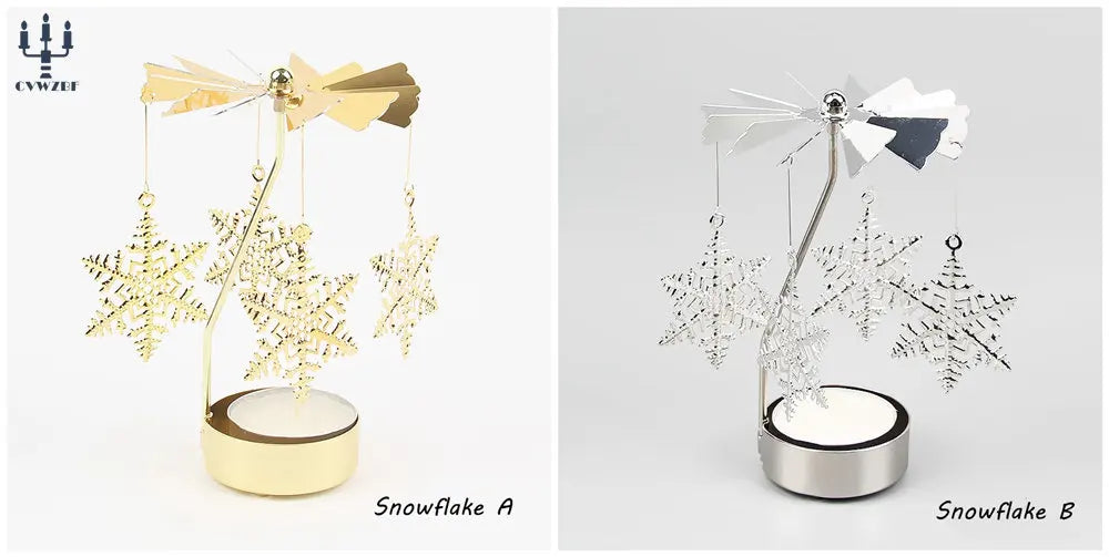 Rotujúci svietnik – zlatý