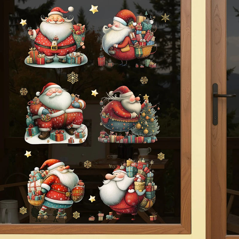 Vianočné nálepky na okno – Santa Claus
