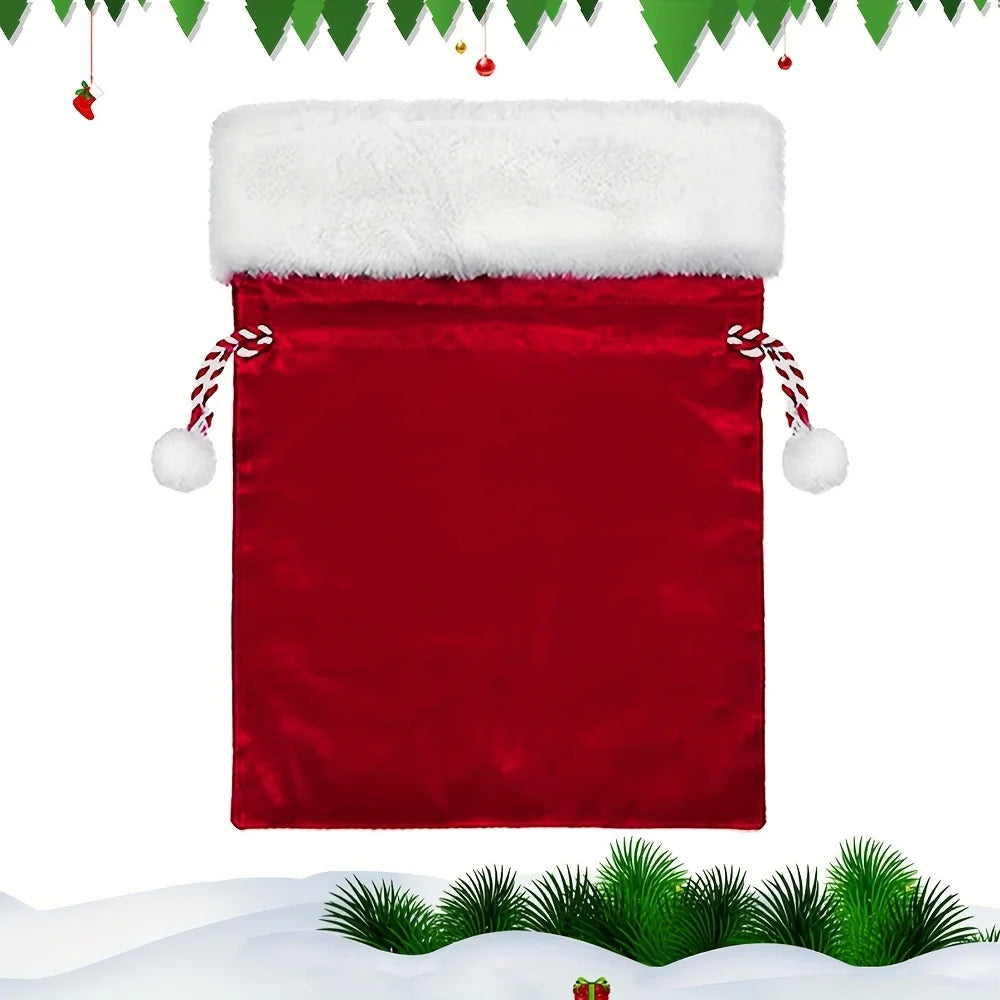 Darčekový sáčok Santa Claus – červený