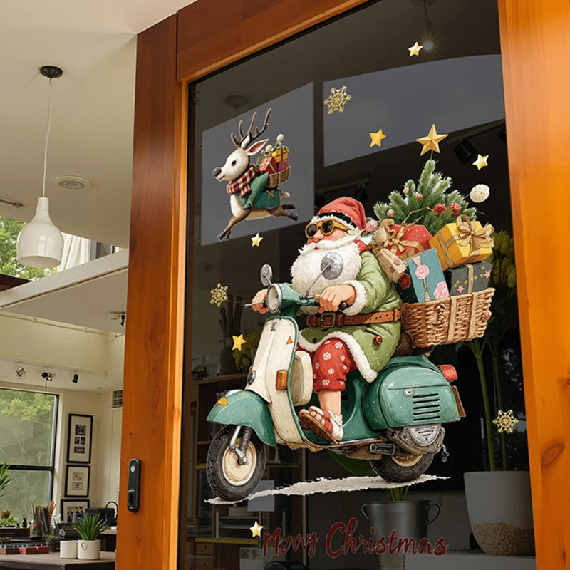 Vianočné nálepky na okno – Santa Claus