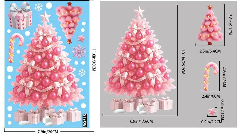 Vianočné zrkadlové nálepky – zázračné postavičky