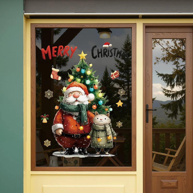 Vianočné nálepky na okno – Santa Claus