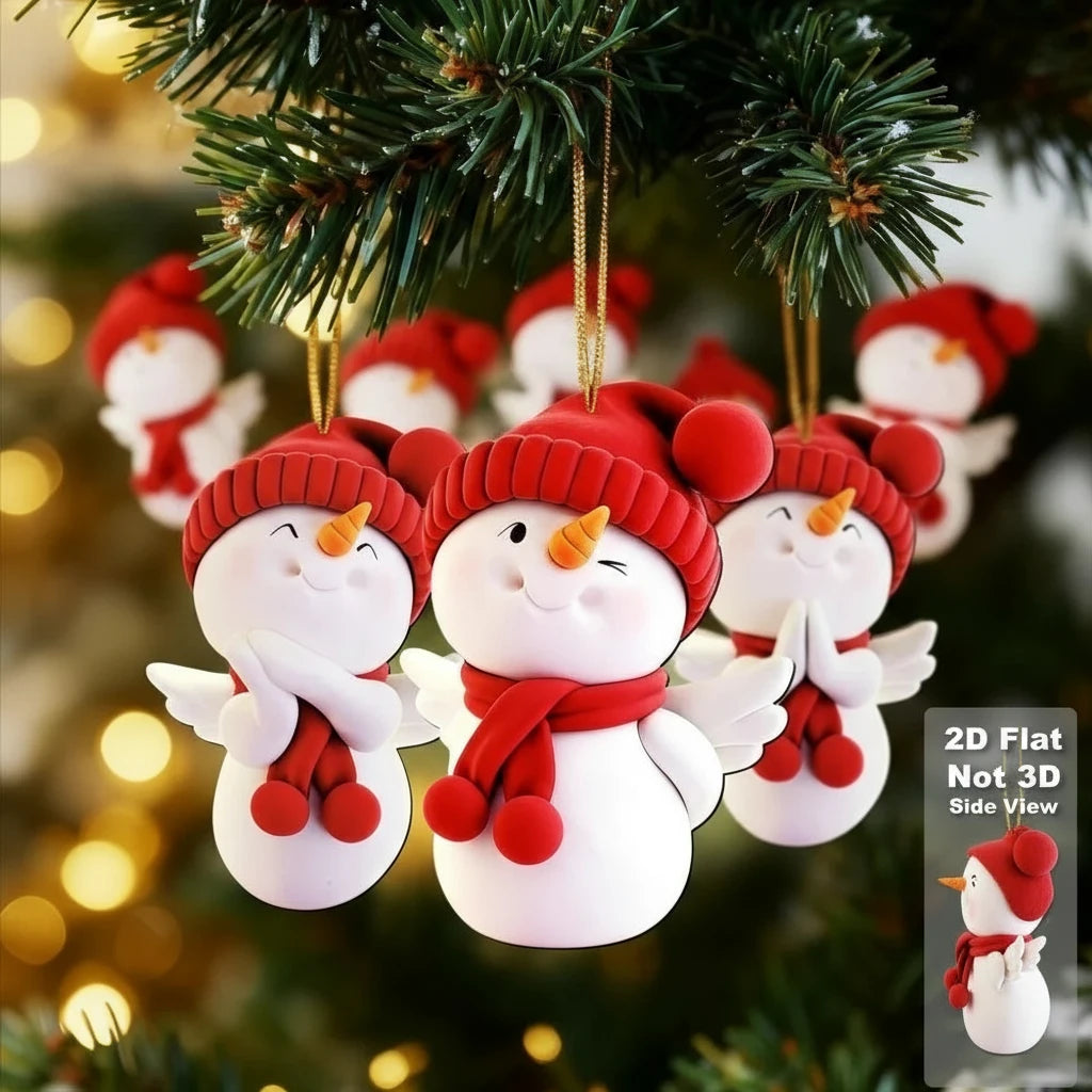 Vianočné dekorácie – snehuliak