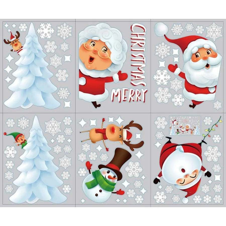 Vianočné nálepky na okno – Santa Claus
