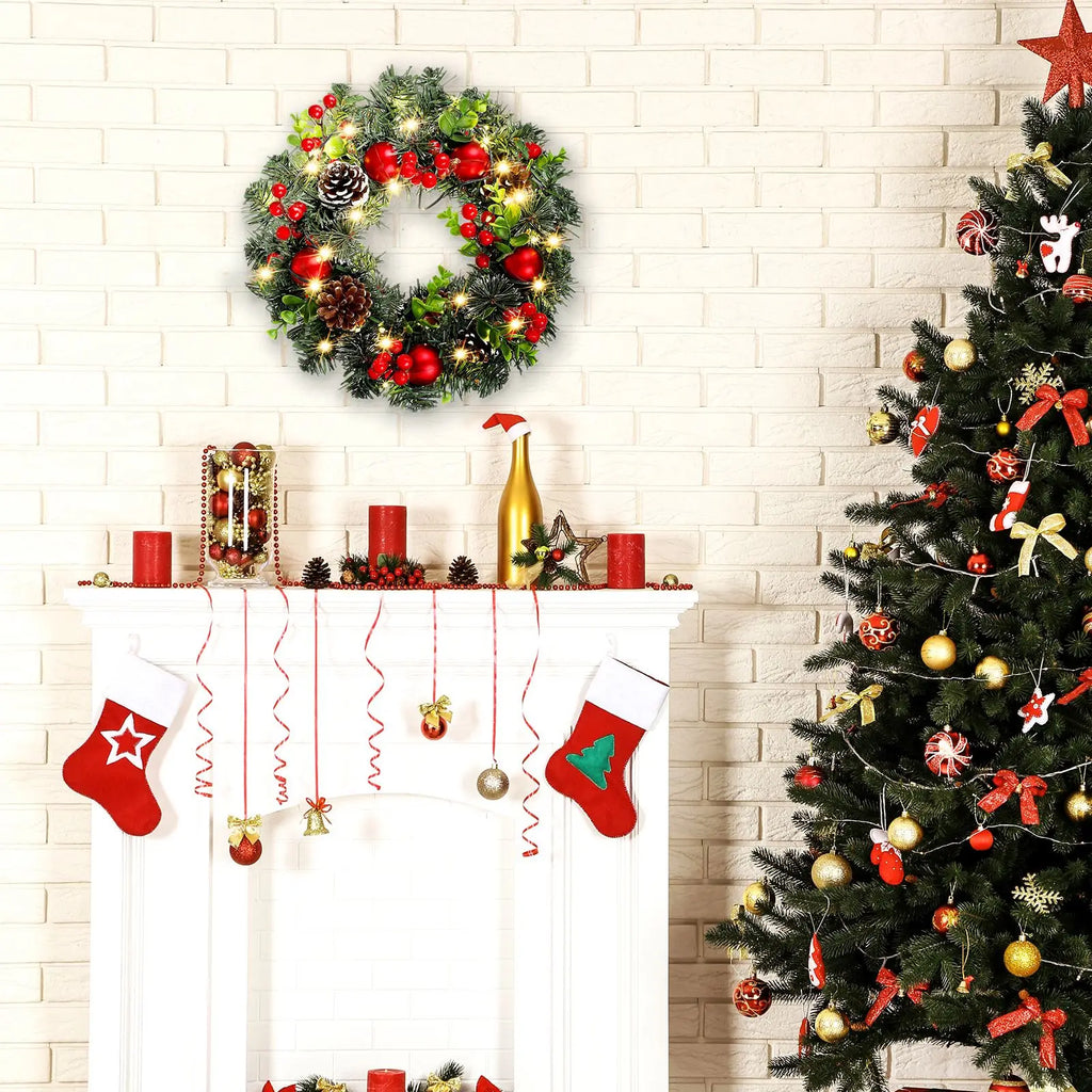 Vianočný veniec – s osvetlením