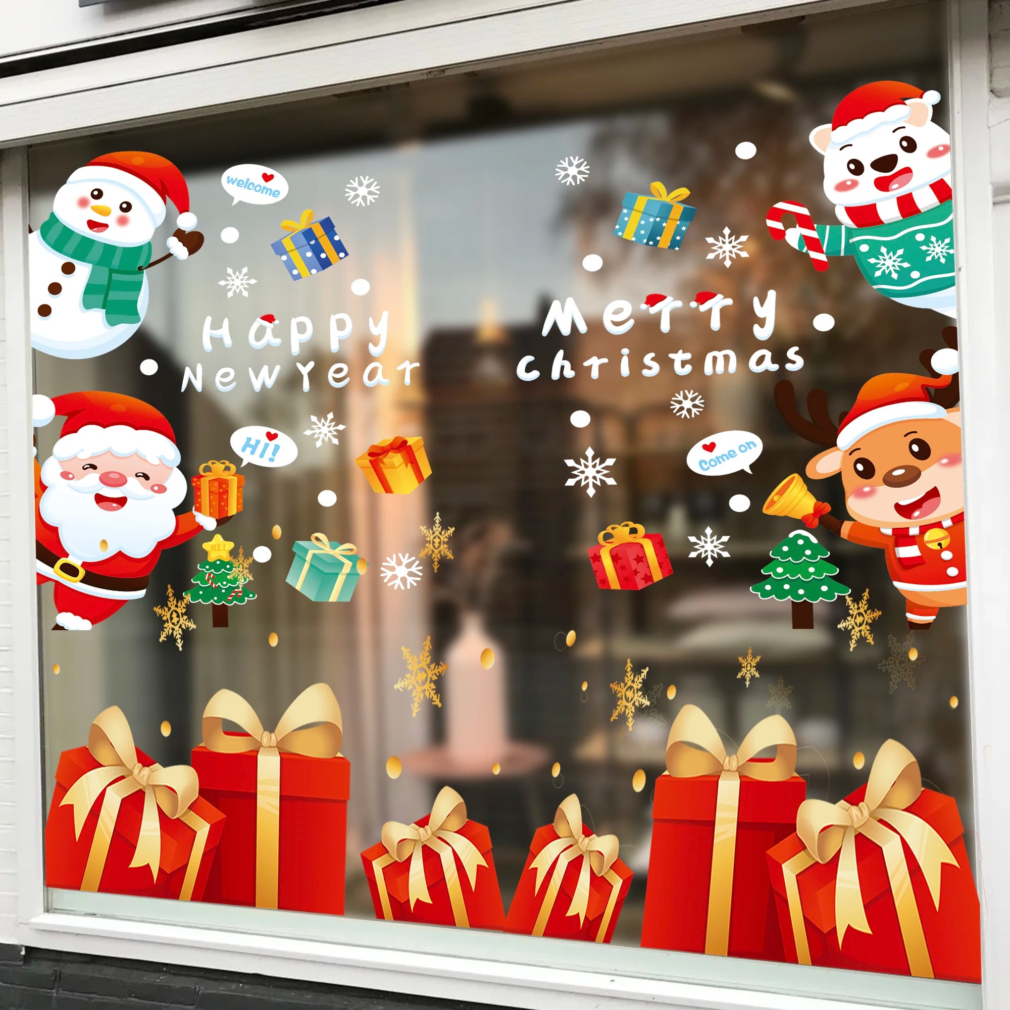 Vianočné nálepky – detská izba