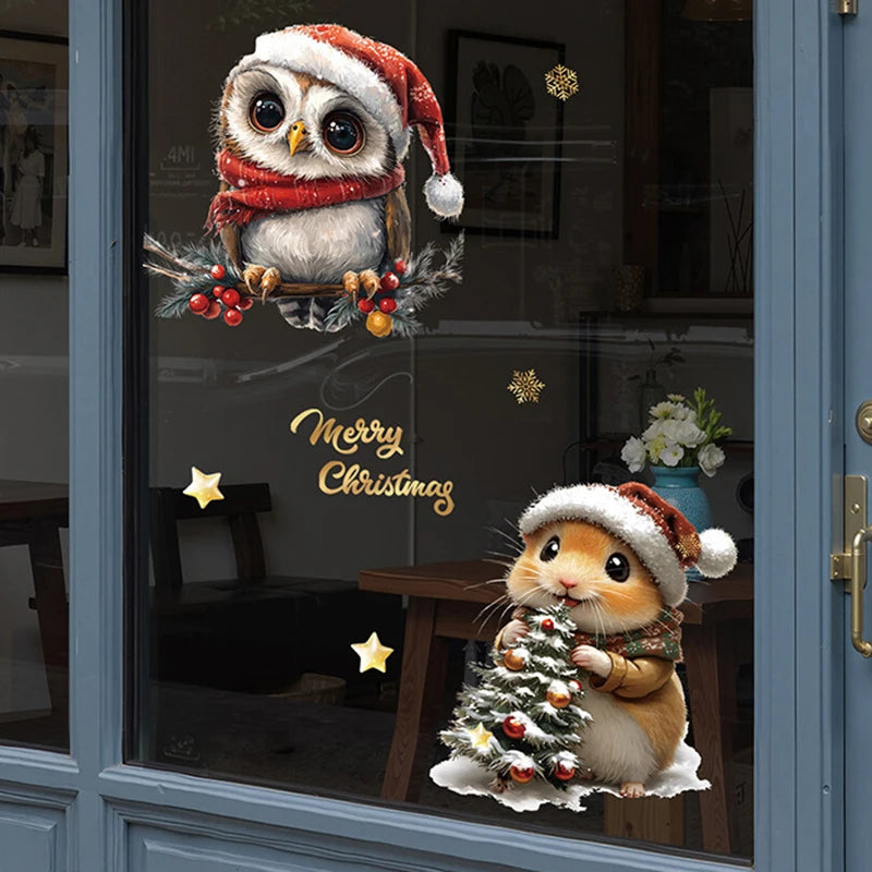 Vianočné nálepky na okno – Santa Claus