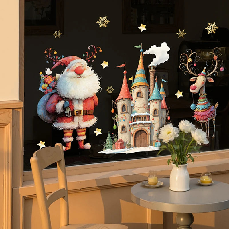 Vianočné nálepky na okno – Santa Claus