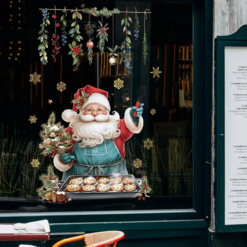 Vianočné nálepky na okno – Santa Claus