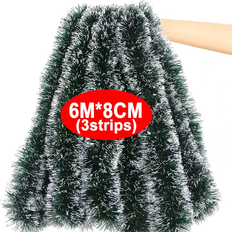 Vianočná girlanda – zeleno-biela