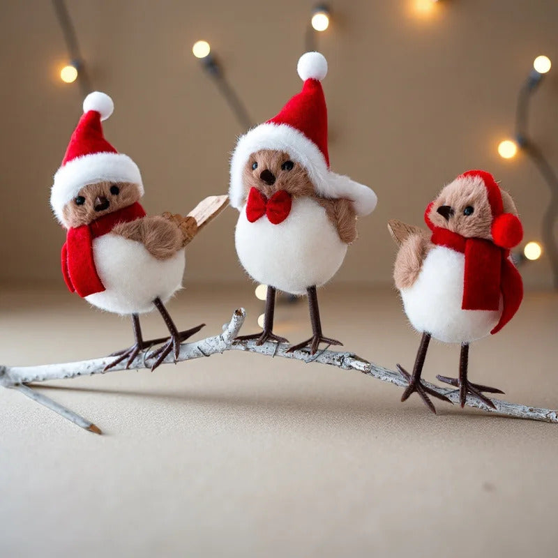 Vianočné vtáčiky – 3 kusy