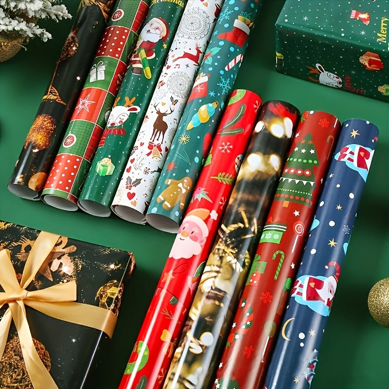 Vianočný baliaci papier – 12 ks