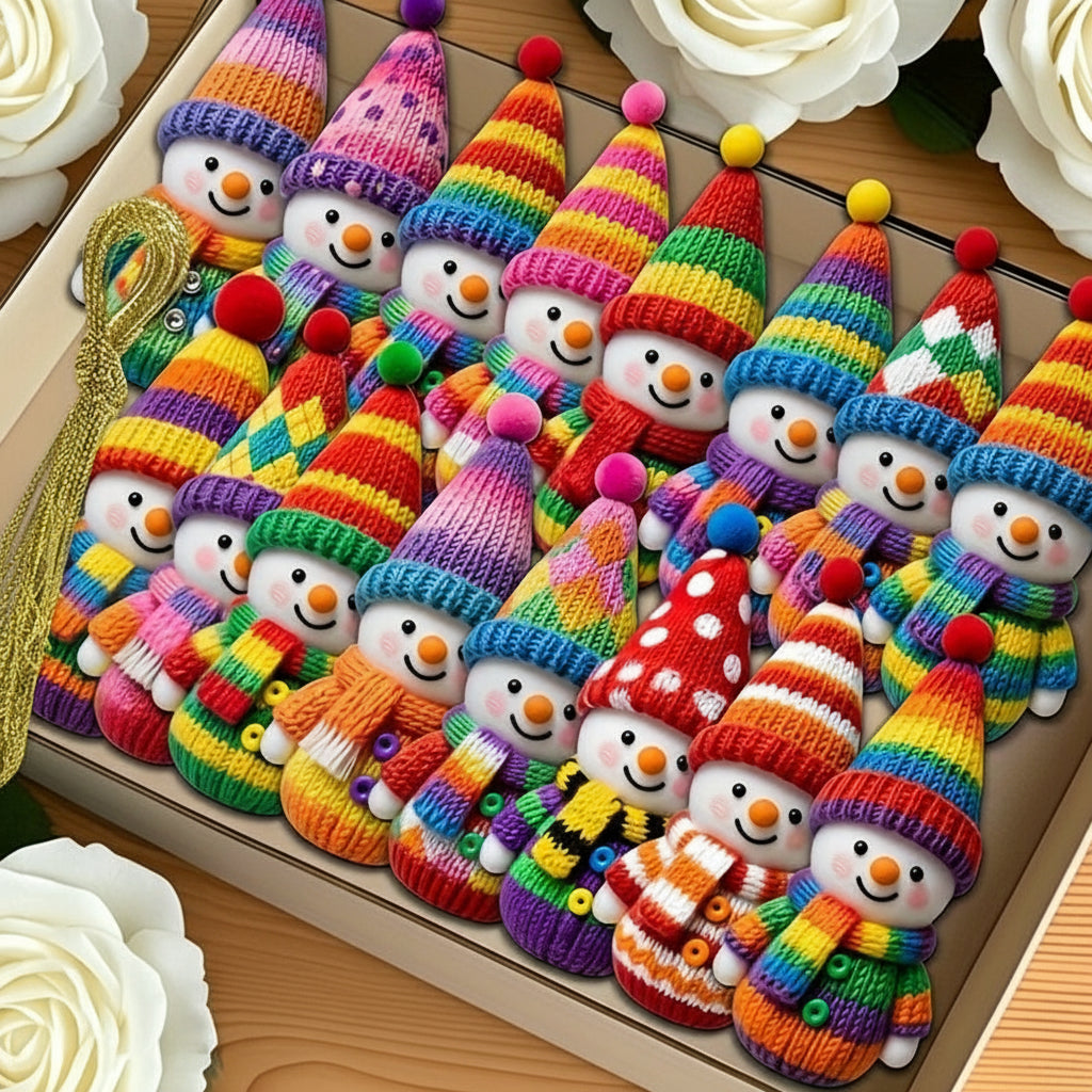 Vianočné dekorácie – snehuliaci