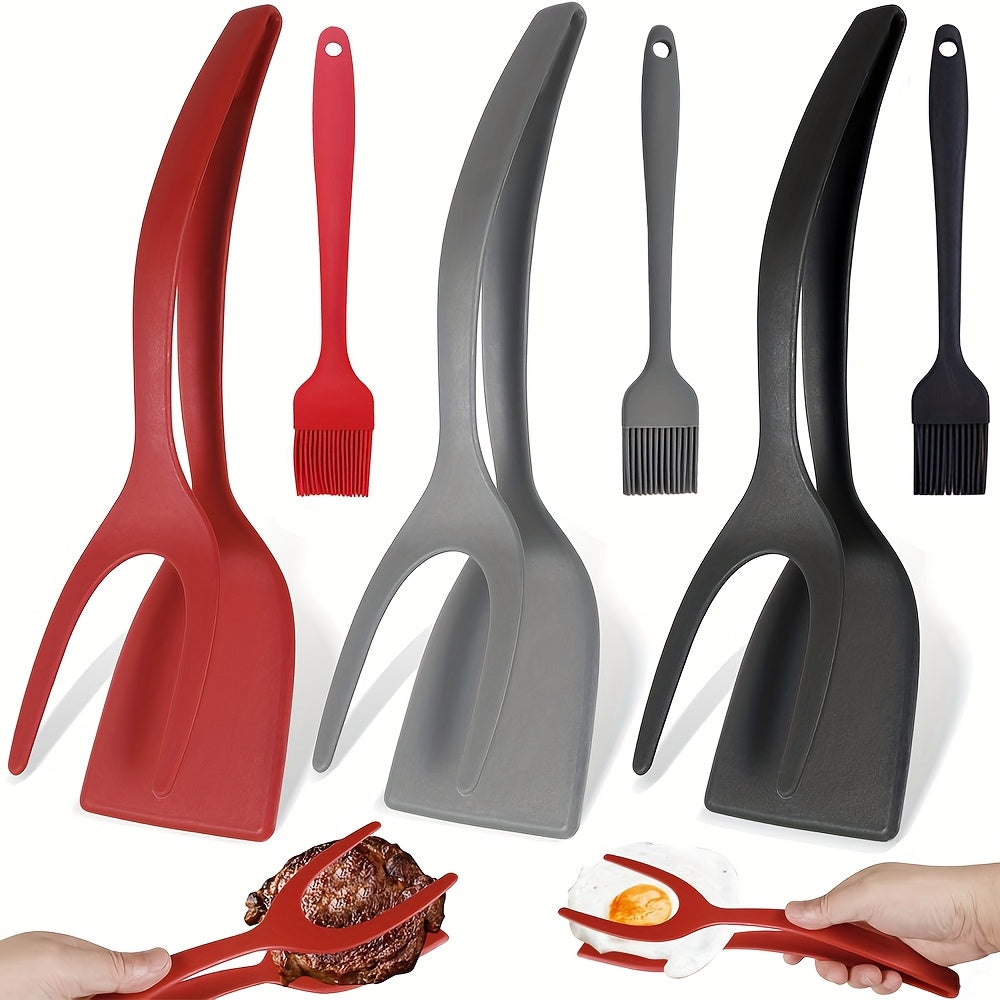 Nylonová kuchynská špachtľa a silikónový štetec – 2 kusy