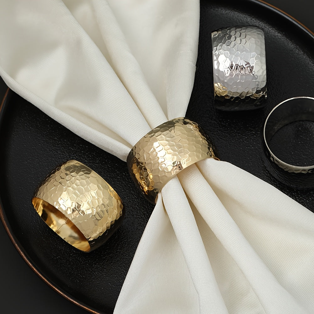 Kovové obrúčky na servítky – zlaté