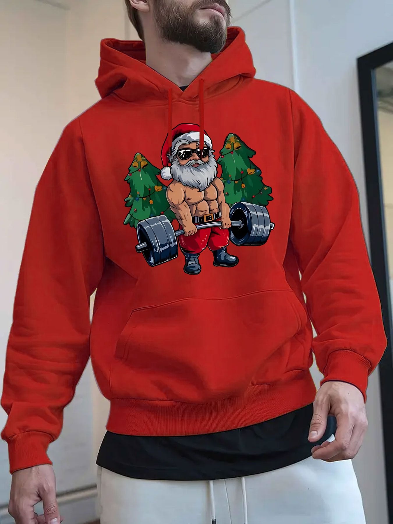 Mikina s kapucňou – Vianočný Santa Claus