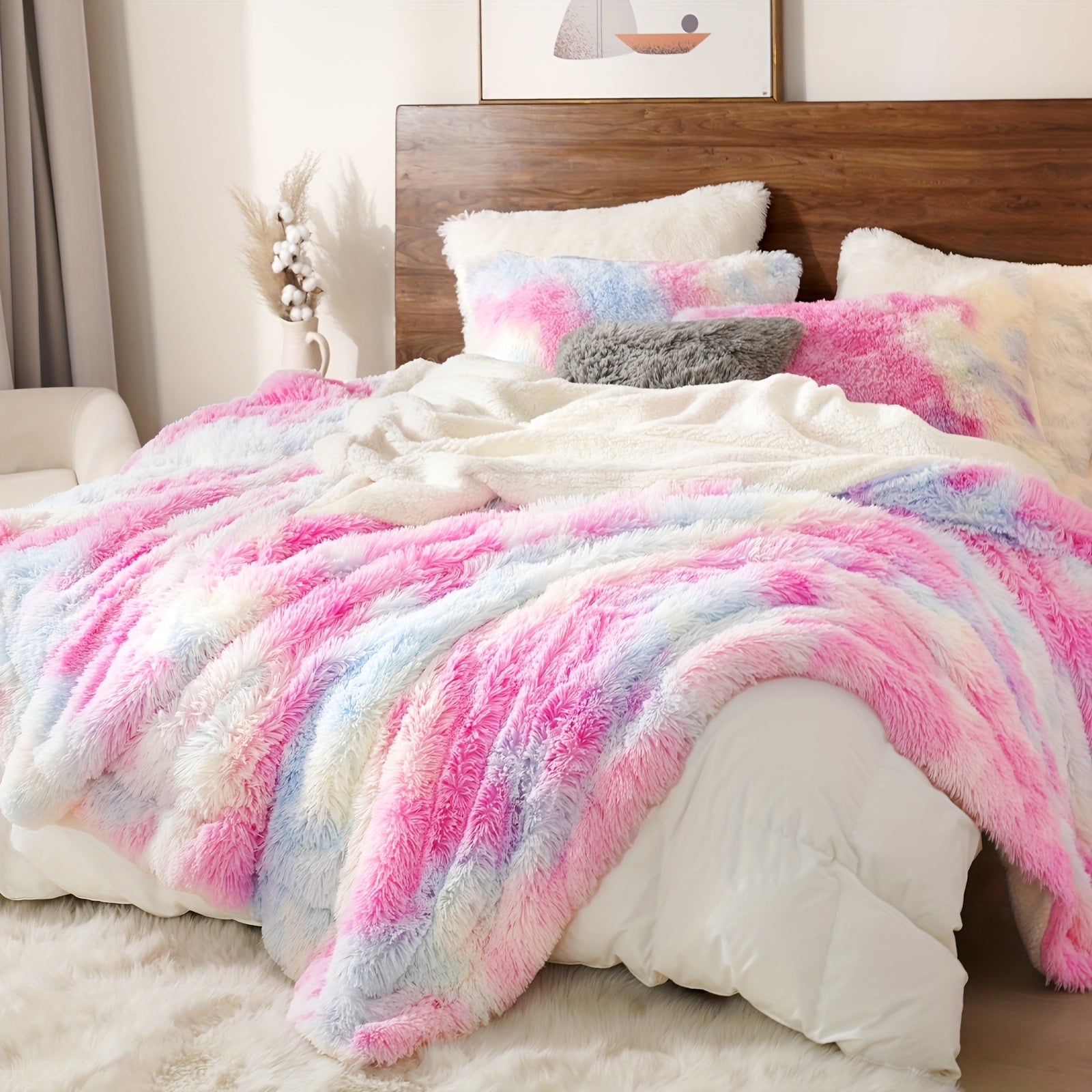 Luxusná ultra-mäkká umelá kožušina – sivá