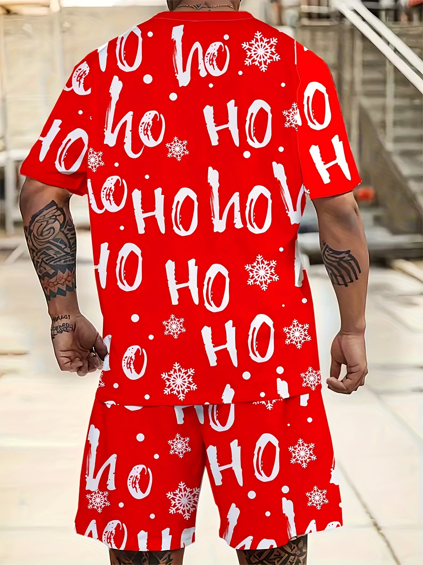 Pánsky vianočný set – tričko a šortky