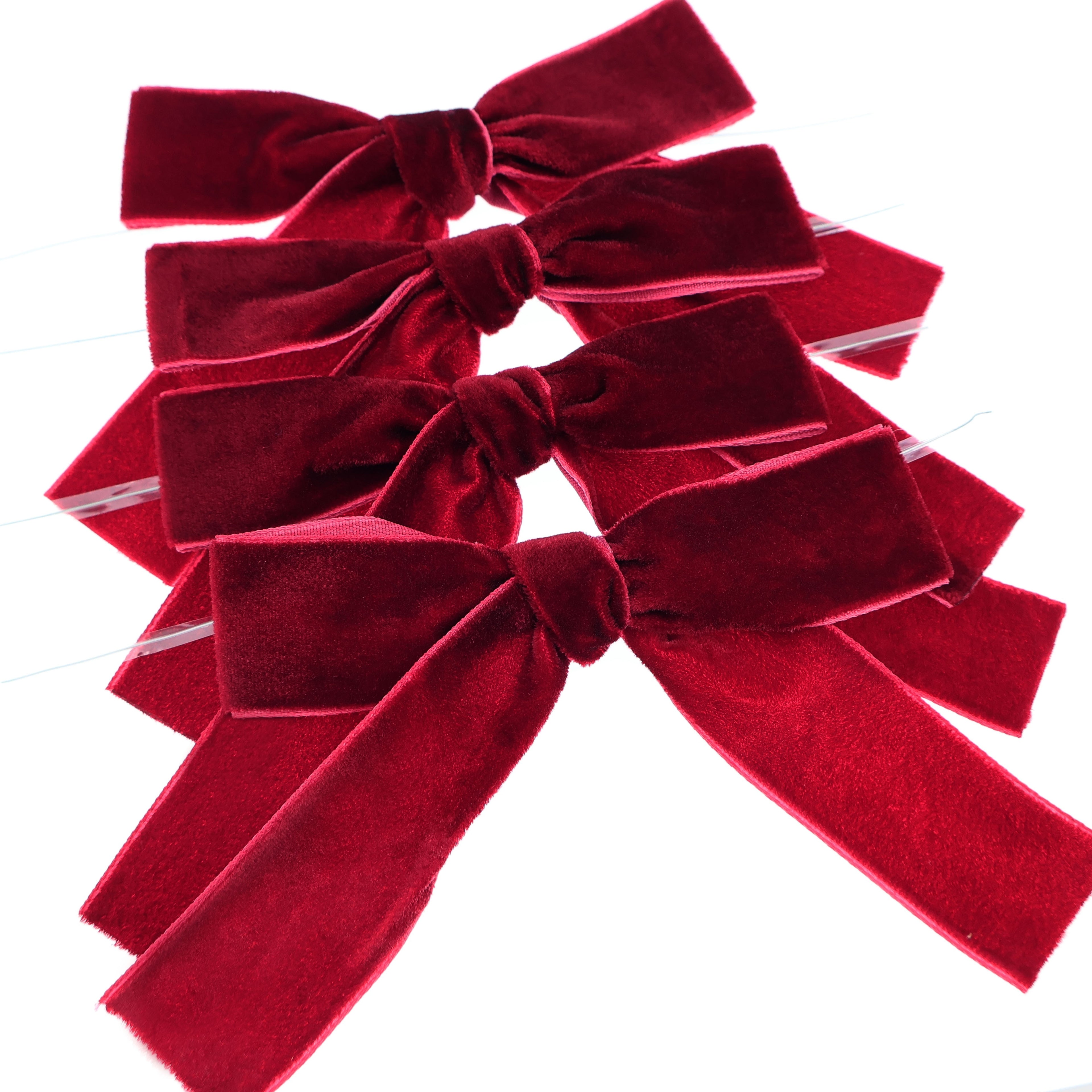 Súprava saténových mašlí – rôzne farby